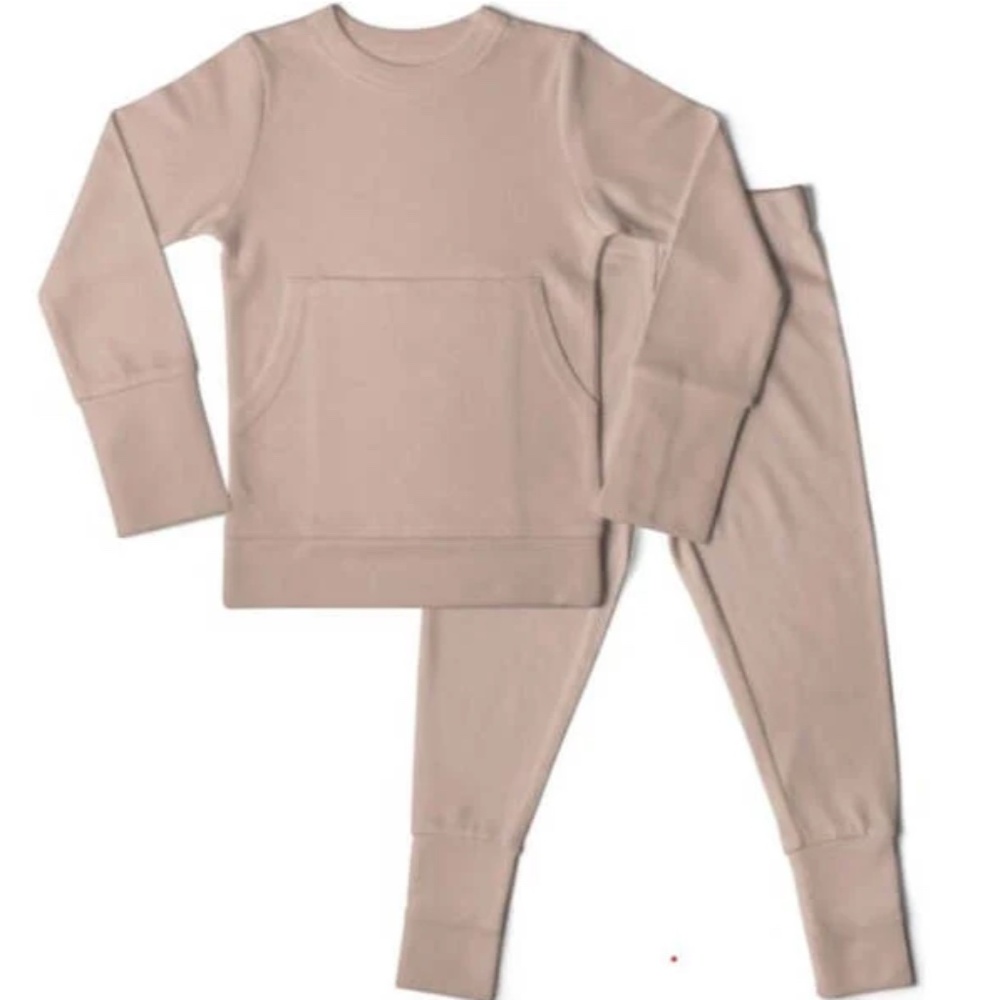 Goumi Kids Rose Pink All Day Jogger Lounge 2-Piece‎ Set Size 5T NEW